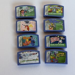 Lot of 8 Leap Frog Leapster Learning Game Cartridge - Untested